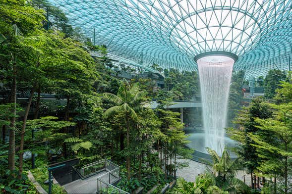 Ingresso do Canopy Park do aeroporto de Singapura