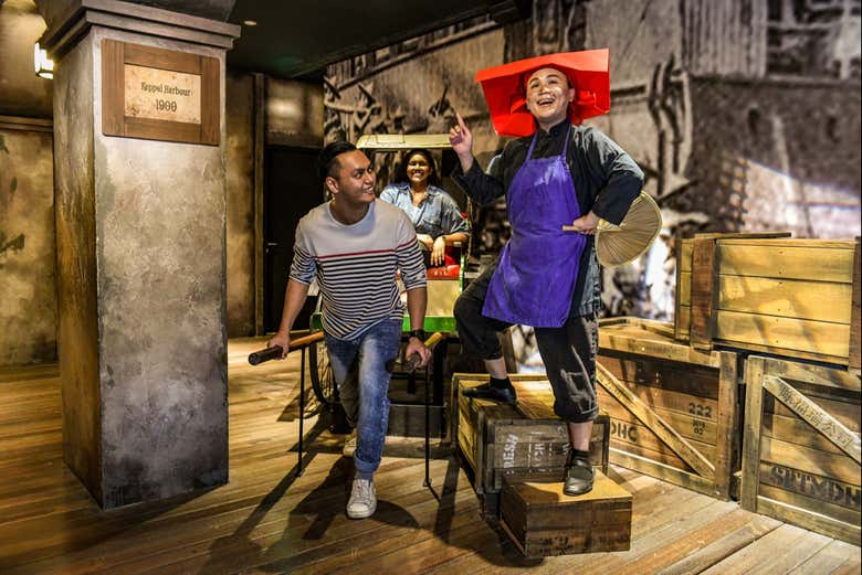 Percorrendo o museu Madame Tussauds Singapore