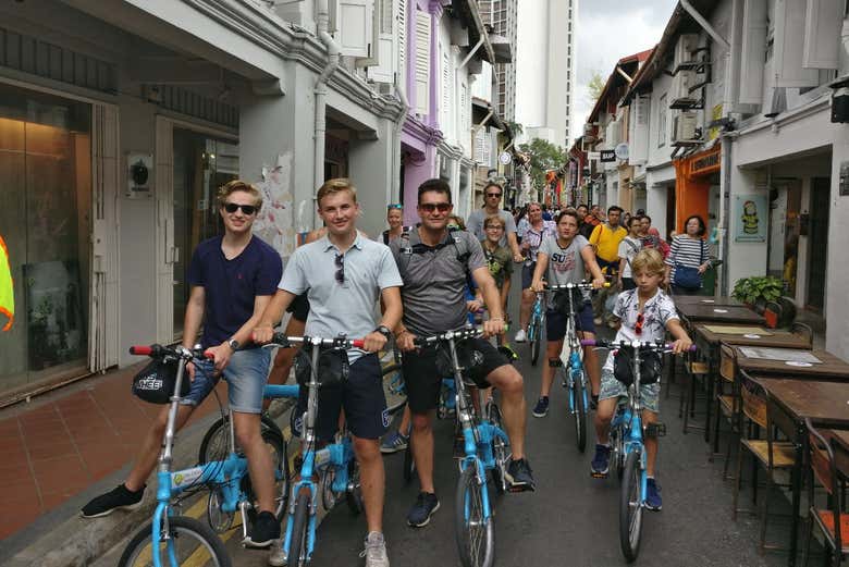 Singapura de bicicleta